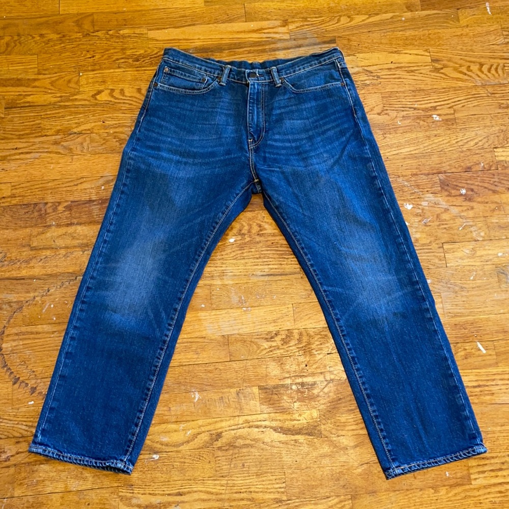 Levi’s Leather Tag 505 Denim Blue Jeans